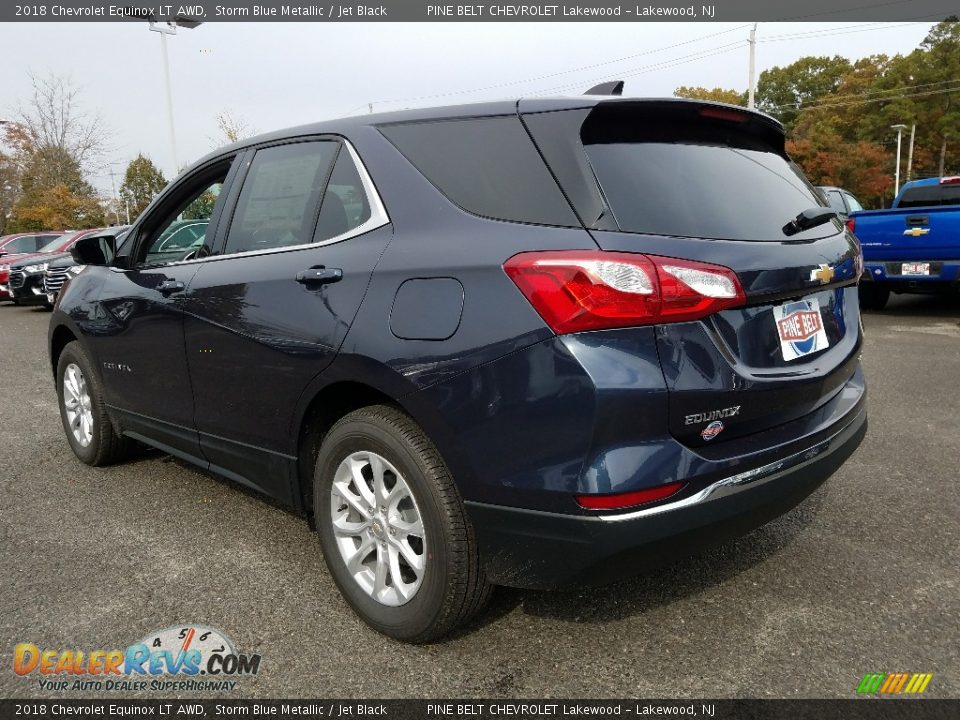 2018 Chevrolet Equinox LT AWD Storm Blue Metallic / Jet Black Photo #6