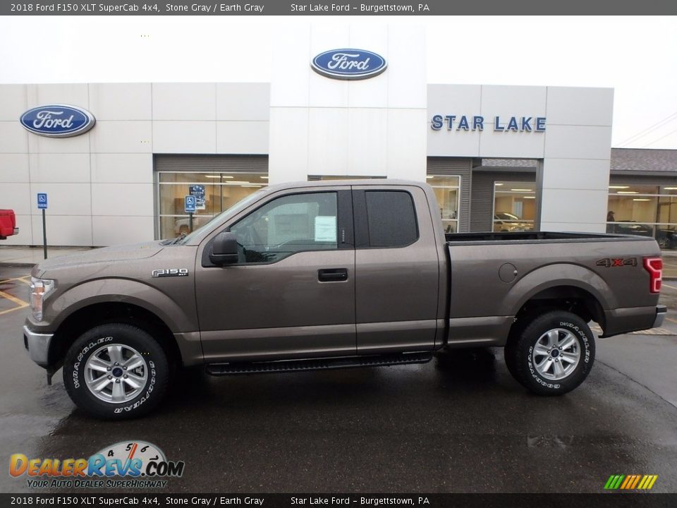 2018 Ford F150 XLT SuperCab 4x4 Stone Gray / Earth Gray Photo #1