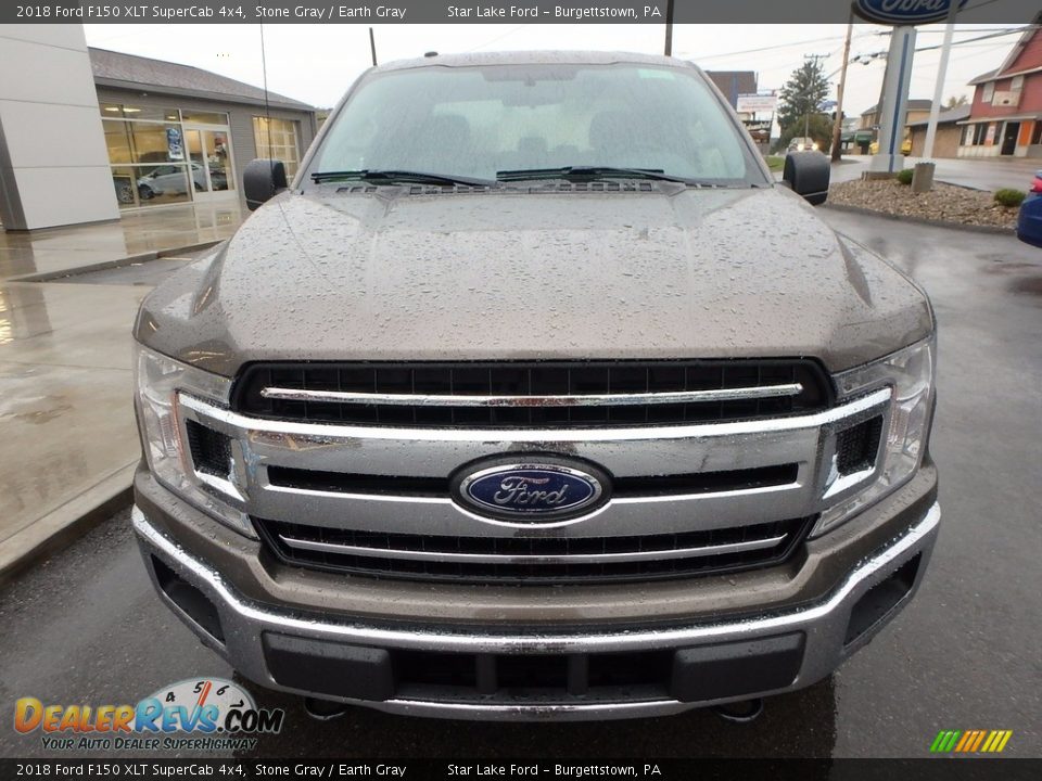 2018 Ford F150 XLT SuperCab 4x4 Stone Gray / Earth Gray Photo #2