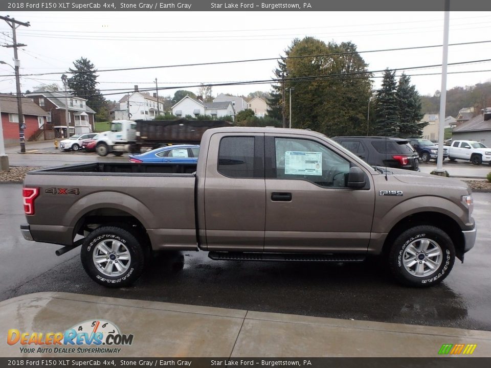 2018 Ford F150 XLT SuperCab 4x4 Stone Gray / Earth Gray Photo #4