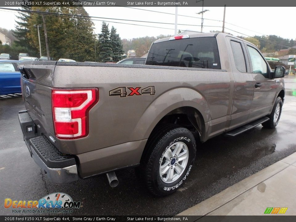 2018 Ford F150 XLT SuperCab 4x4 Stone Gray / Earth Gray Photo #5