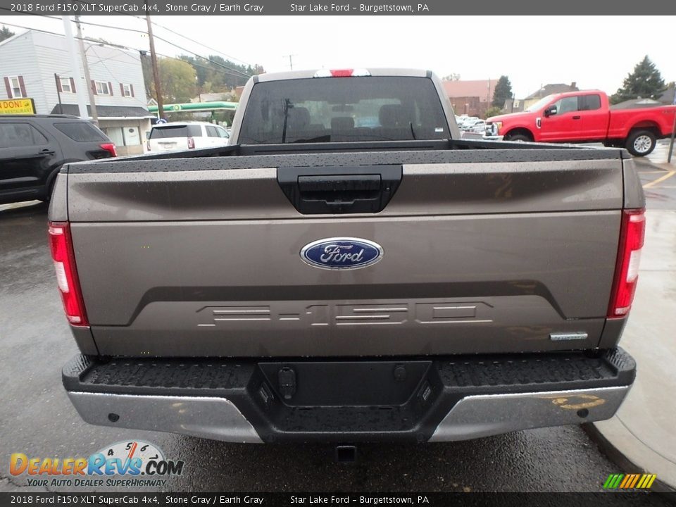 2018 Ford F150 XLT SuperCab 4x4 Stone Gray / Earth Gray Photo #6