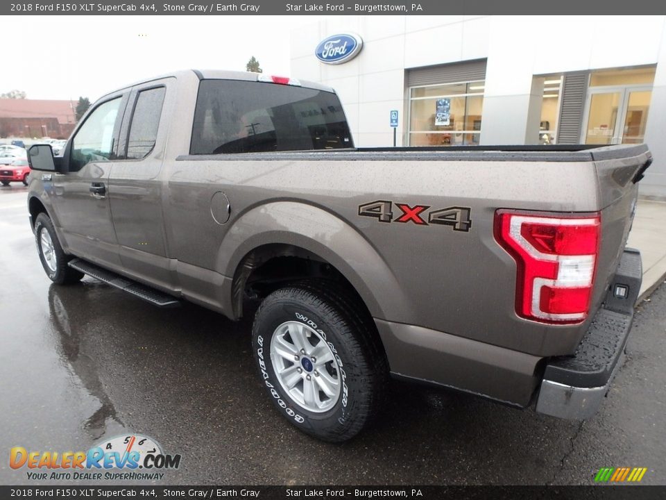 2018 Ford F150 XLT SuperCab 4x4 Stone Gray / Earth Gray Photo #7