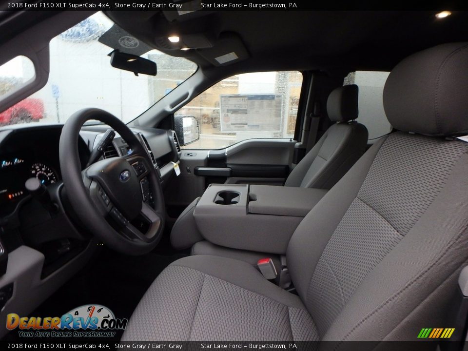 2018 Ford F150 XLT SuperCab 4x4 Stone Gray / Earth Gray Photo #9