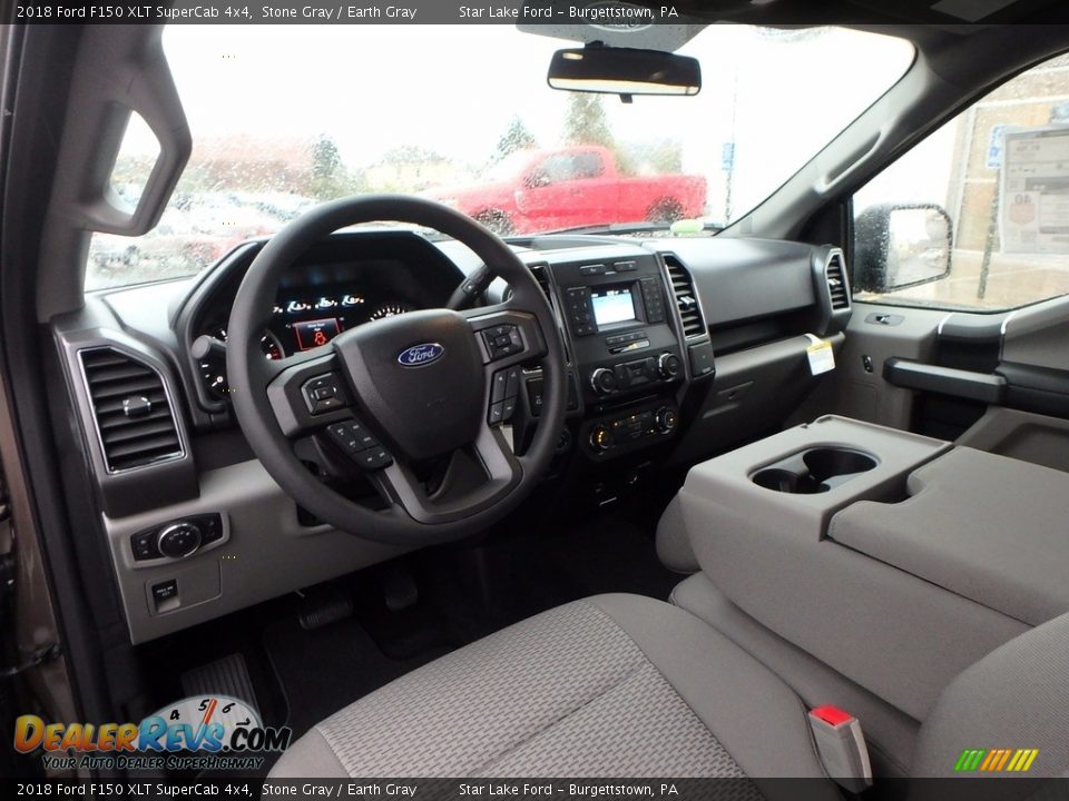 2018 Ford F150 XLT SuperCab 4x4 Stone Gray / Earth Gray Photo #11