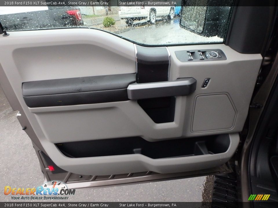 2018 Ford F150 XLT SuperCab 4x4 Stone Gray / Earth Gray Photo #12