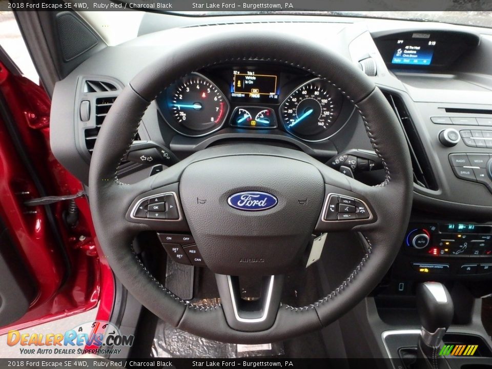 2018 Ford Escape SE 4WD Ruby Red / Charcoal Black Photo #16