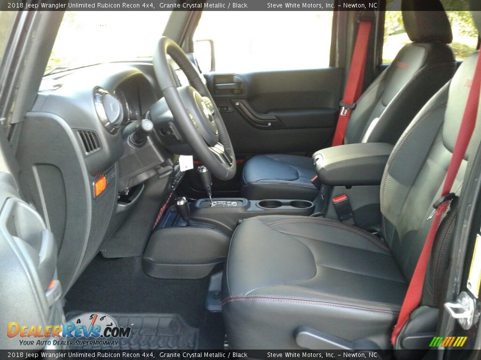Black Interior - 2018 Jeep Wrangler Unlimited Rubicon Recon 4x4 Photo #9
