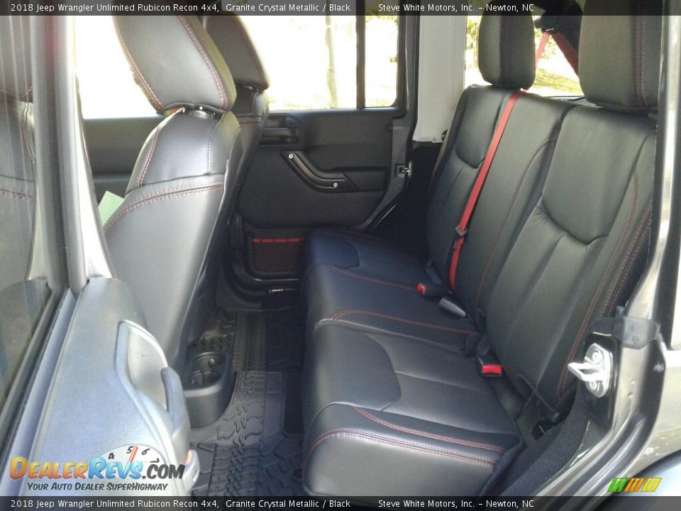Rear Seat of 2018 Jeep Wrangler Unlimited Rubicon Recon 4x4 Photo #10