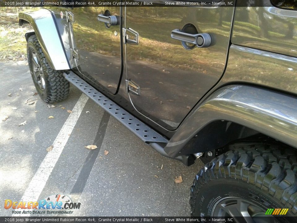 2018 Jeep Wrangler Unlimited Rubicon Recon 4x4 Granite Crystal Metallic / Black Photo #26