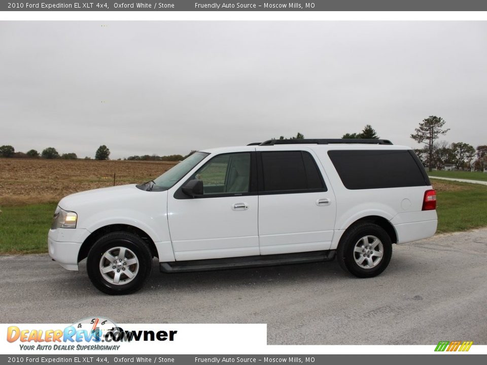 2010 Ford Expedition EL XLT 4x4 Oxford White / Stone Photo #2