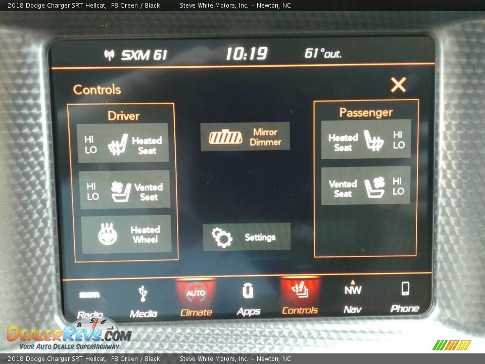 Controls of 2018 Dodge Charger SRT Hellcat Photo #23