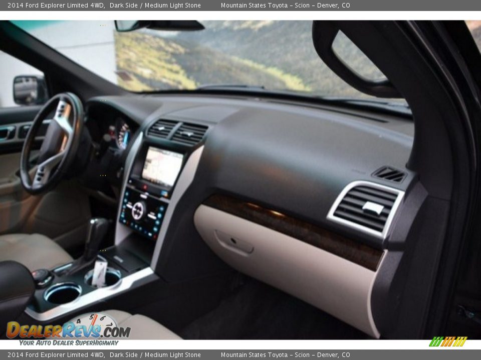 2014 Ford Explorer Limited 4WD Dark Side / Medium Light Stone Photo #17