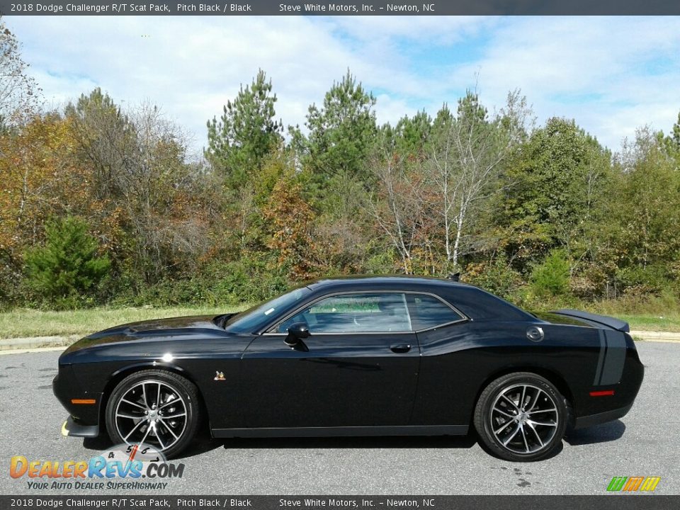 2018 Dodge Challenger R/T Scat Pack Pitch Black / Black Photo #1