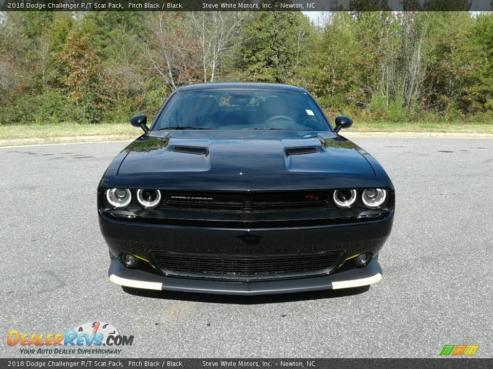 2018 Dodge Challenger R/T Scat Pack Pitch Black / Black Photo #3