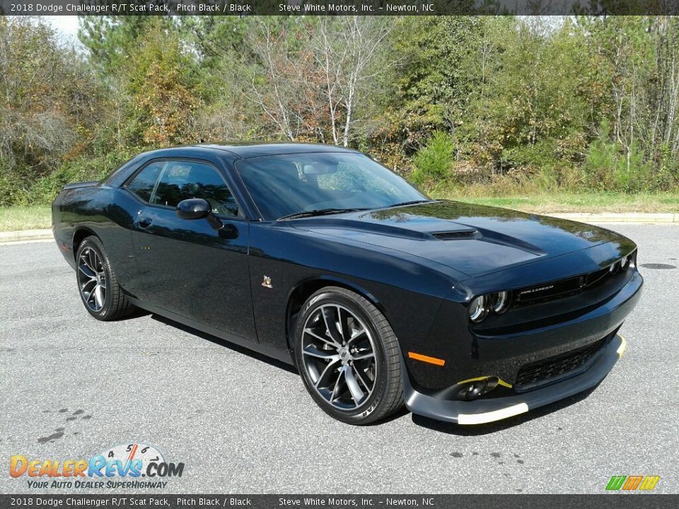 2018 Dodge Challenger R/T Scat Pack Pitch Black / Black Photo #4
