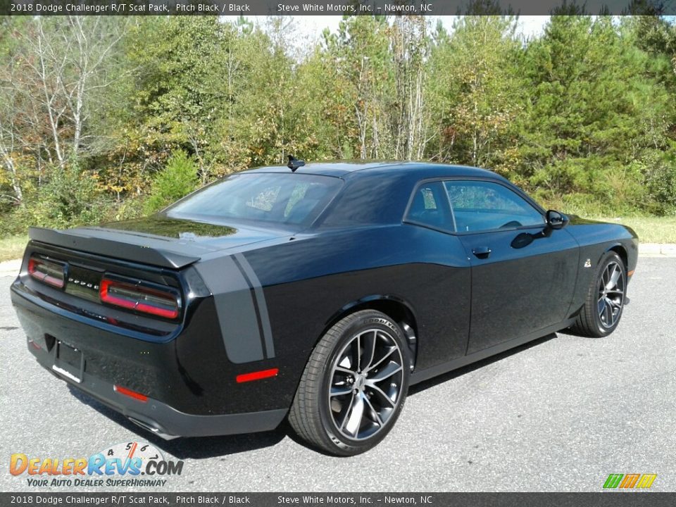 2018 Dodge Challenger R/T Scat Pack Pitch Black / Black Photo #6
