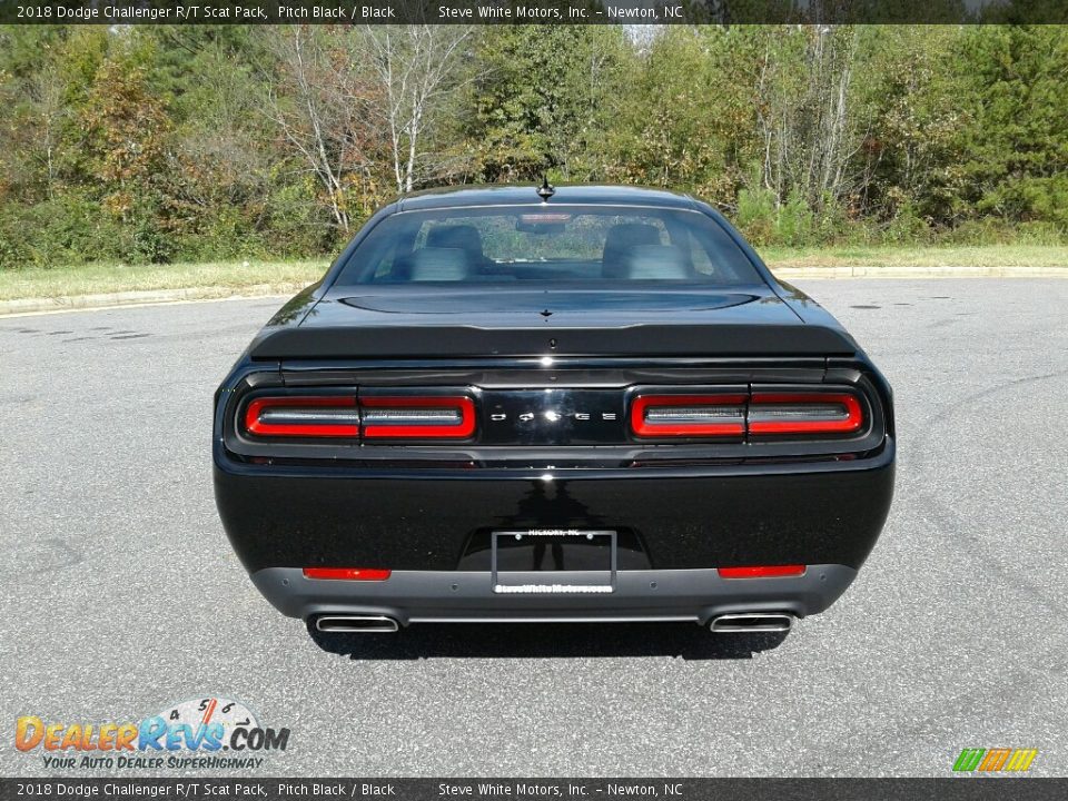2018 Dodge Challenger R/T Scat Pack Pitch Black / Black Photo #7
