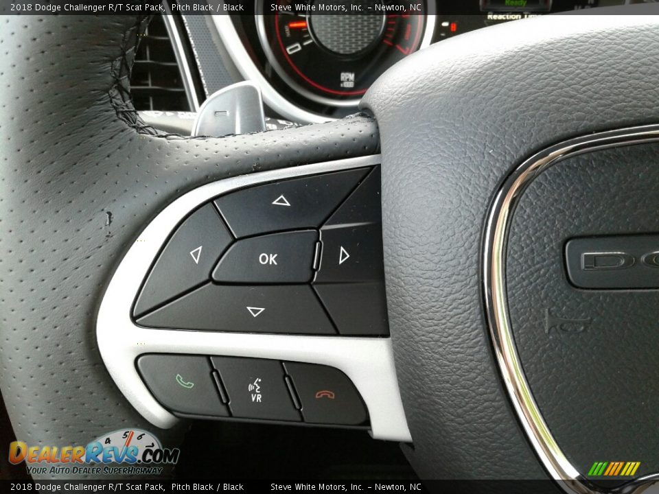 2018 Dodge Challenger R/T Scat Pack Pitch Black / Black Photo #17