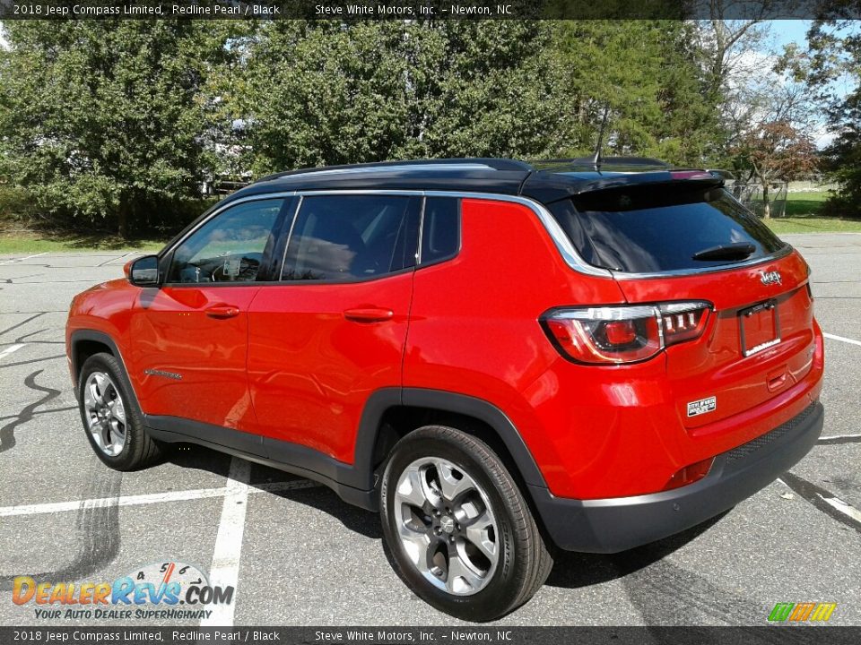 2018 Jeep Compass Limited Redline Pearl / Black Photo #8