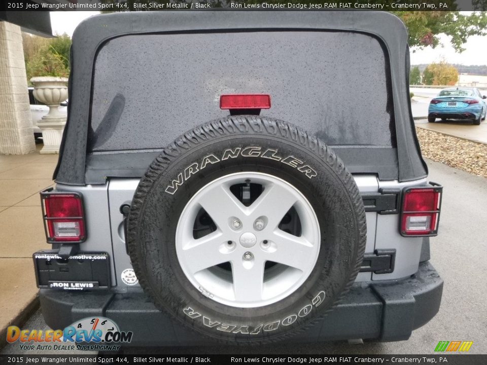 2015 Jeep Wrangler Unlimited Sport 4x4 Billet Silver Metallic / Black Photo #8