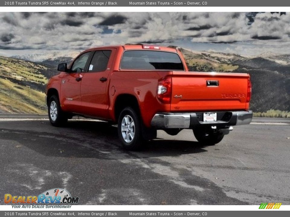 2018 Toyota Tundra SR5 CrewMax 4x4 Inferno Orange / Black Photo #3