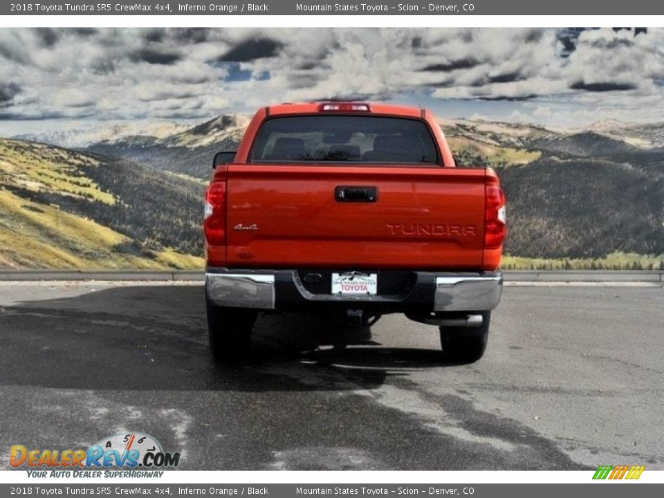 2018 Toyota Tundra SR5 CrewMax 4x4 Inferno Orange / Black Photo #4