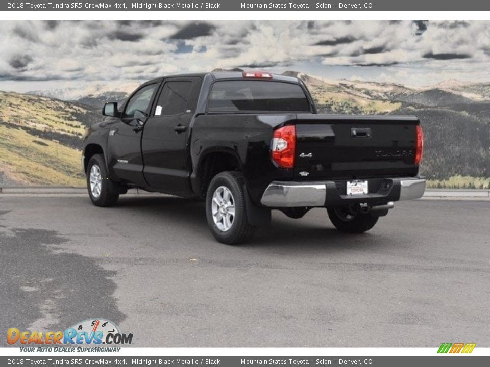 2018 Toyota Tundra SR5 CrewMax 4x4 Midnight Black Metallic / Black Photo #3