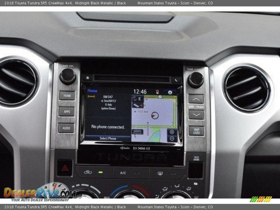 2018 Toyota Tundra SR5 CrewMax 4x4 Midnight Black Metallic / Black Photo #6