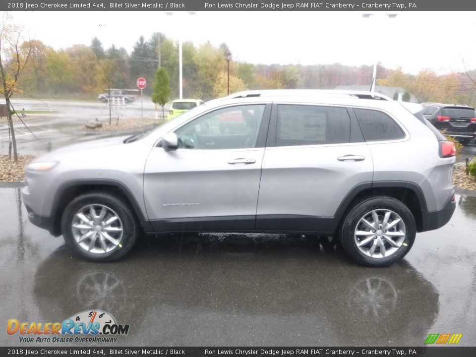 2018 Jeep Cherokee Limited 4x4 Billet Silver Metallic / Black Photo #2