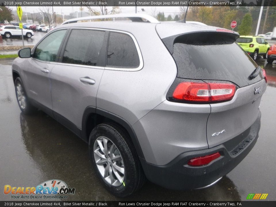 2018 Jeep Cherokee Limited 4x4 Billet Silver Metallic / Black Photo #3