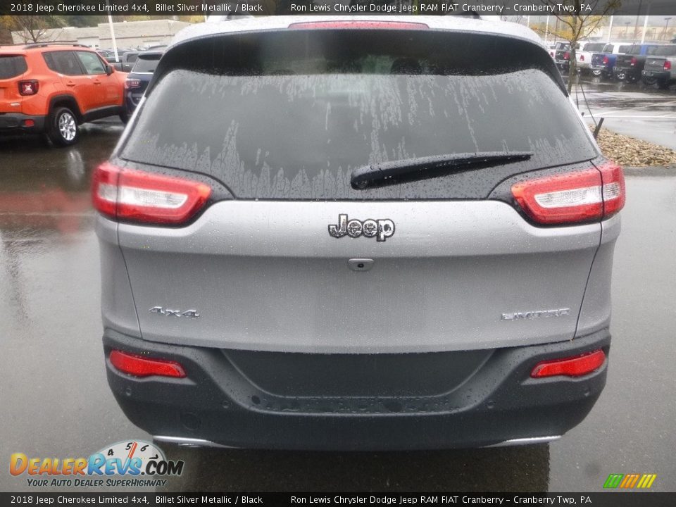 2018 Jeep Cherokee Limited 4x4 Billet Silver Metallic / Black Photo #4