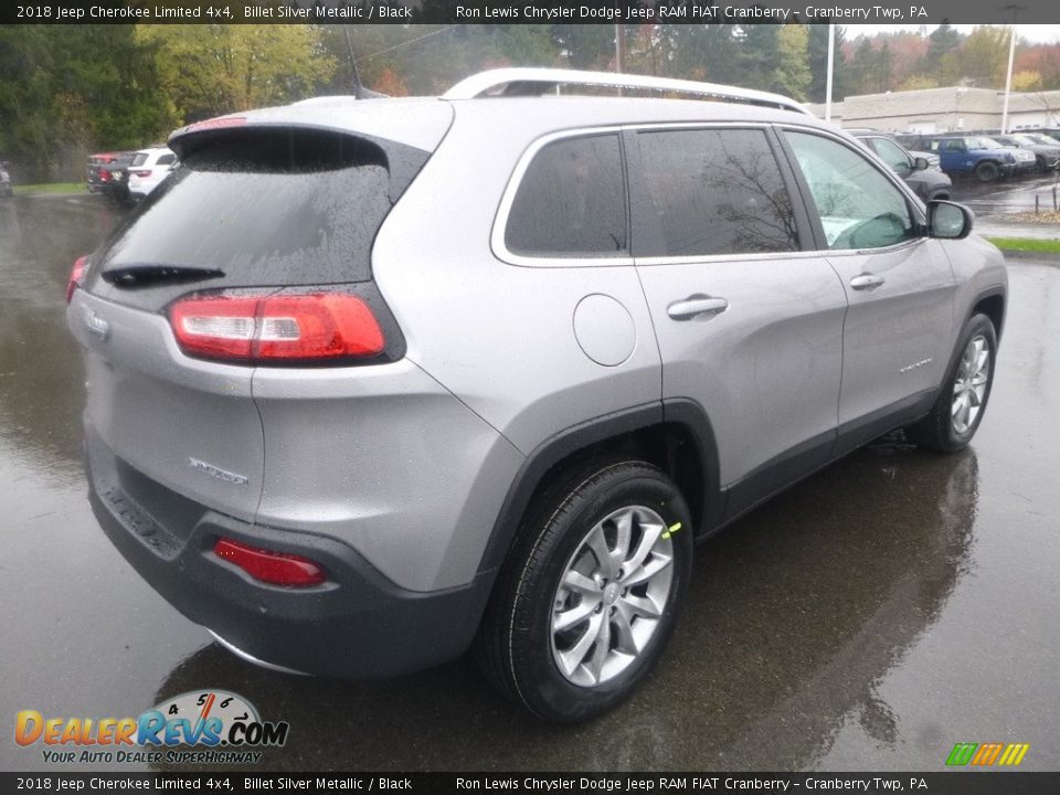2018 Jeep Cherokee Limited 4x4 Billet Silver Metallic / Black Photo #5