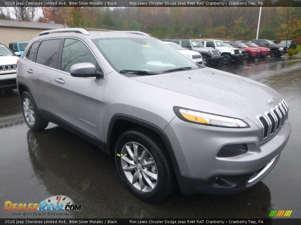 2018 Jeep Cherokee Limited 4x4 Billet Silver Metallic / Black Photo #7