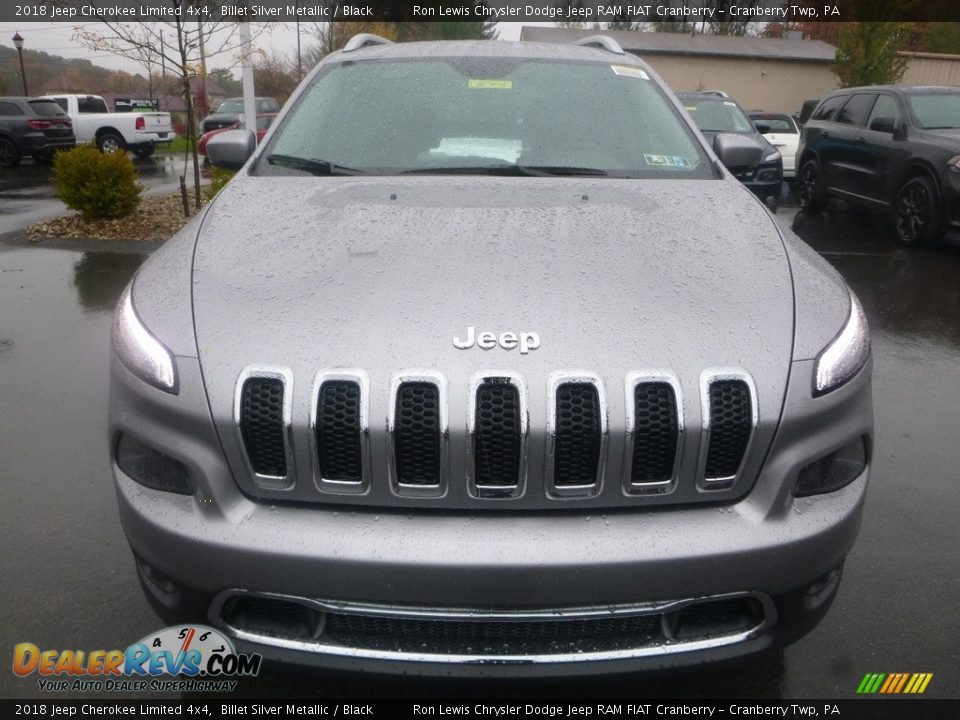 2018 Jeep Cherokee Limited 4x4 Billet Silver Metallic / Black Photo #8