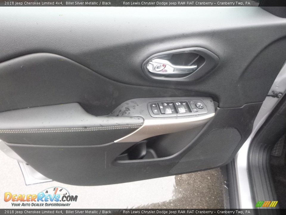 2018 Jeep Cherokee Limited 4x4 Billet Silver Metallic / Black Photo #14