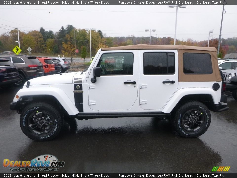 Bright White 2018 Jeep Wrangler Unlimited Freedom Edition 4X4 Photo #2