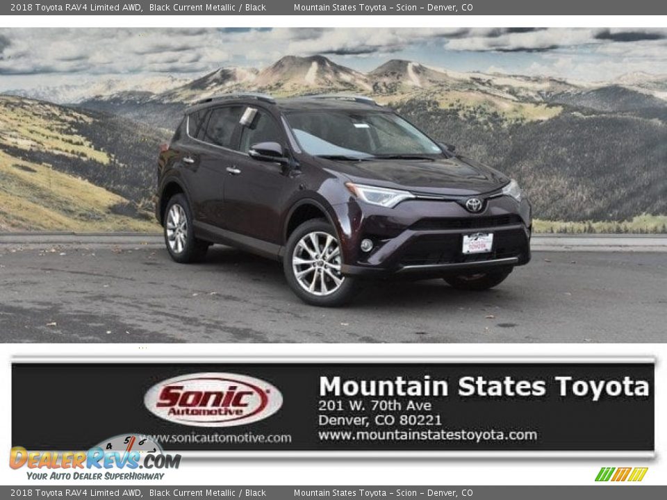 2018 Toyota RAV4 Limited AWD Black Current Metallic / Black Photo #1
