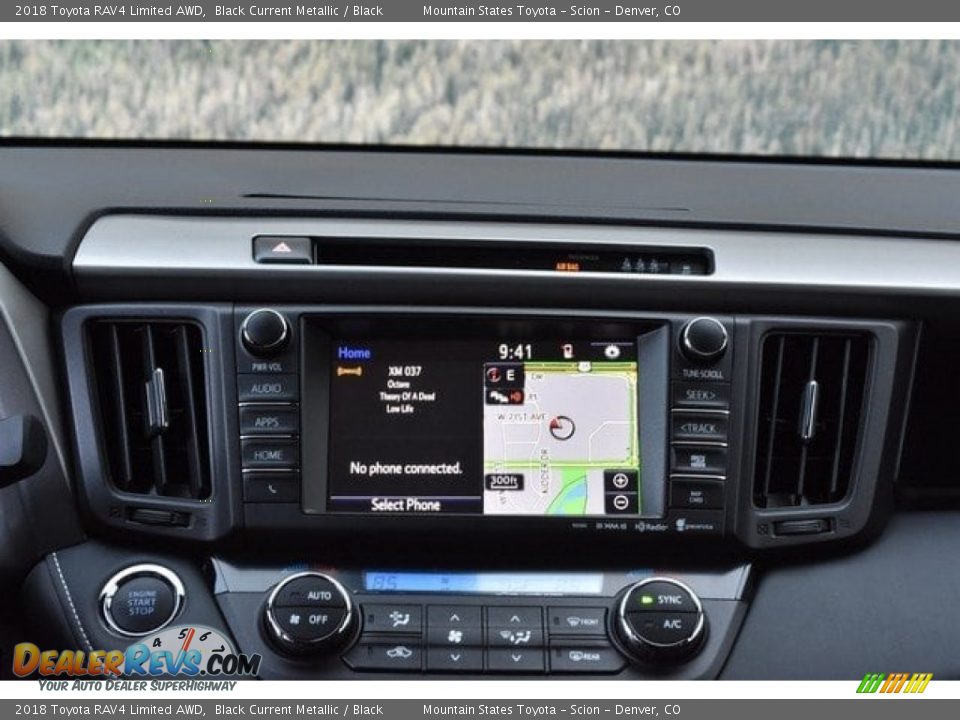 2018 Toyota RAV4 Limited AWD Black Current Metallic / Black Photo #6