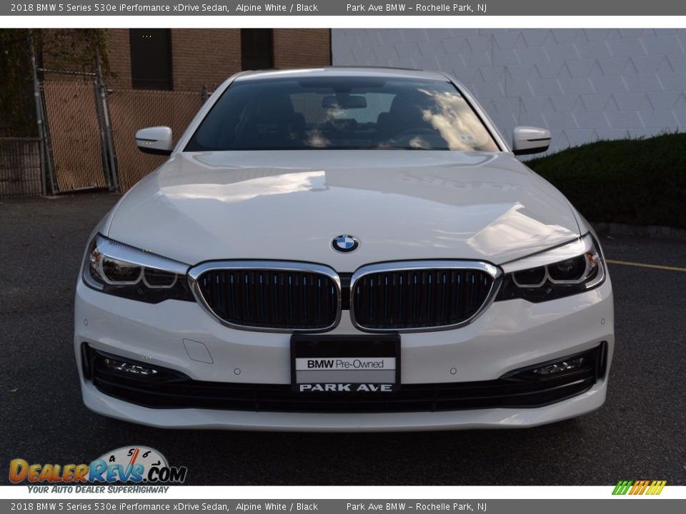 2018 BMW 5 Series 530e iPerfomance xDrive Sedan Alpine White / Black Photo #7