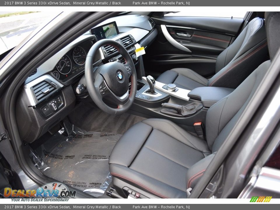 2017 BMW 3 Series 330i xDrive Sedan Mineral Grey Metallic / Black Photo #10