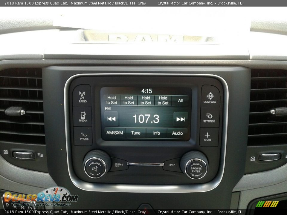 2018 Ram 1500 Express Quad Cab Maximum Steel Metallic / Black/Diesel Gray Photo #15