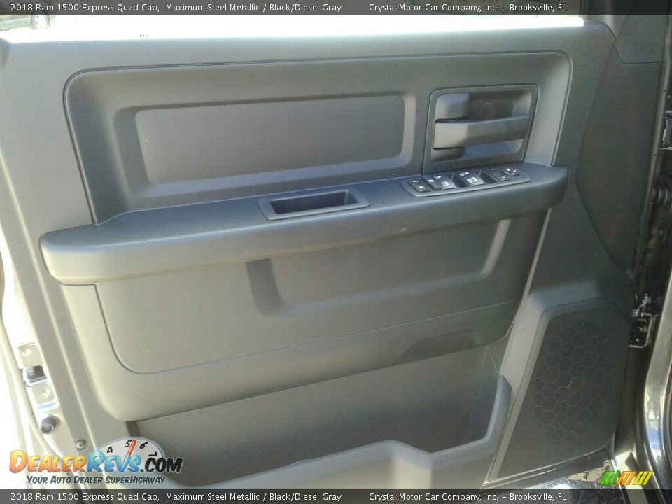 2018 Ram 1500 Express Quad Cab Maximum Steel Metallic / Black/Diesel Gray Photo #17