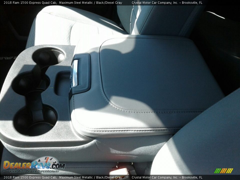 2018 Ram 1500 Express Quad Cab Maximum Steel Metallic / Black/Diesel Gray Photo #18