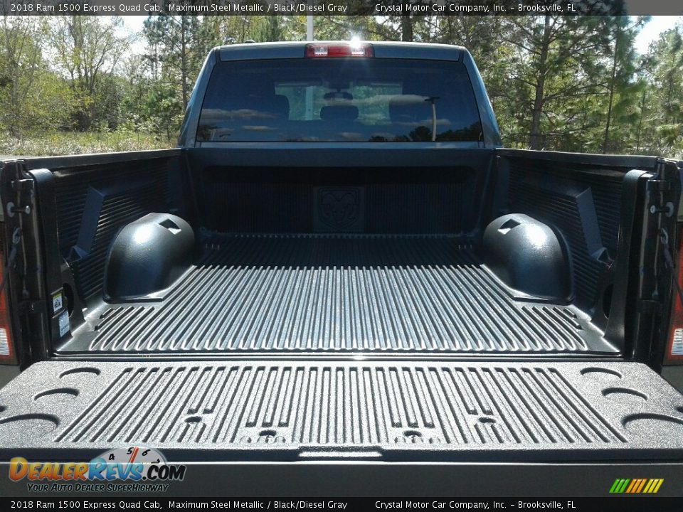 2018 Ram 1500 Express Quad Cab Maximum Steel Metallic / Black/Diesel Gray Photo #19