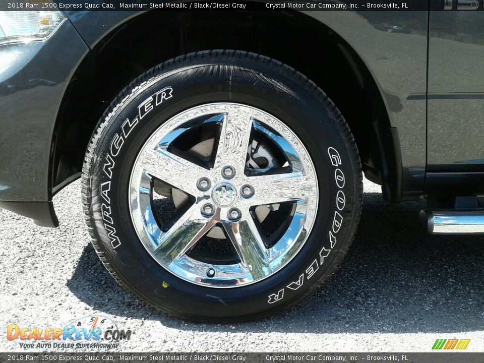 2018 Ram 1500 Express Quad Cab Maximum Steel Metallic / Black/Diesel Gray Photo #20