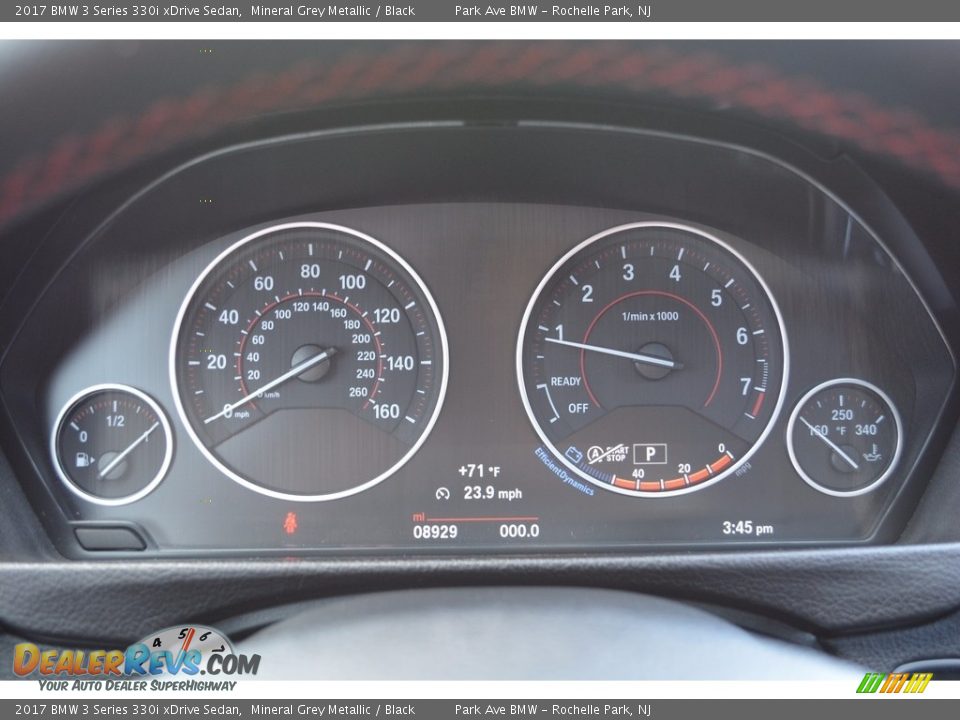 2017 BMW 3 Series 330i xDrive Sedan Mineral Grey Metallic / Black Photo #21