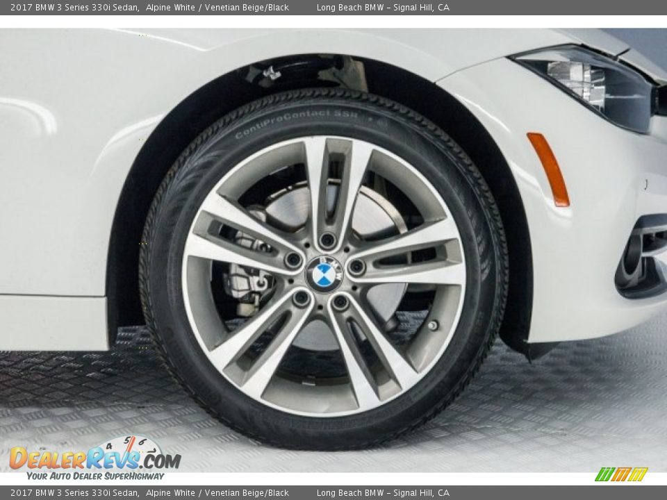 2017 BMW 3 Series 330i Sedan Alpine White / Venetian Beige/Black Photo #8