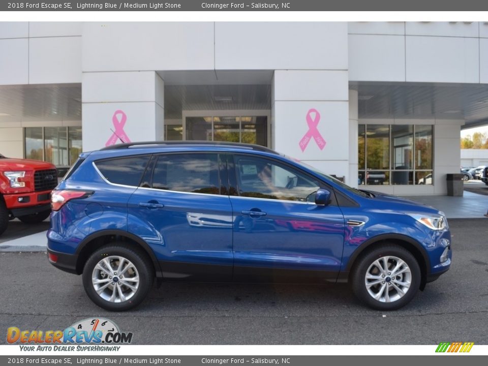 2018 Ford Escape SE Lightning Blue / Medium Light Stone Photo #2