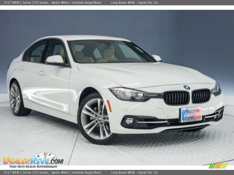 2017 BMW 3 Series 330i Sedan Alpine White / Venetian Beige/Black Photo #12